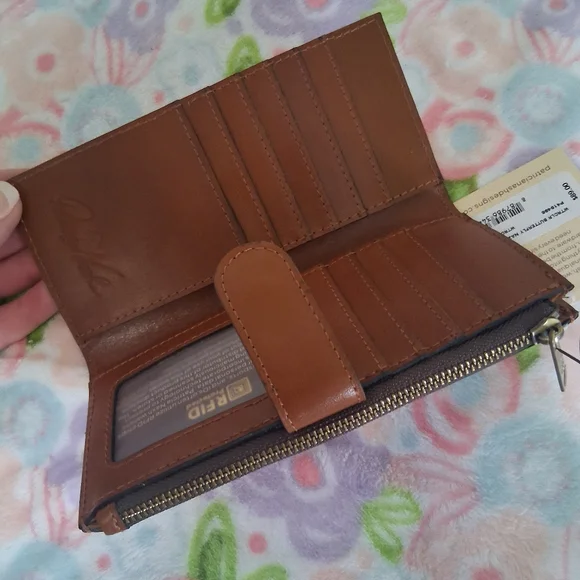 Patricia Nash Nazari Bi-fold Wallet In Watercolor Butterfly Print - Picture 10 of 10